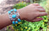 Multicolor Gem Stone Silver Southwest Bracelet GS57426